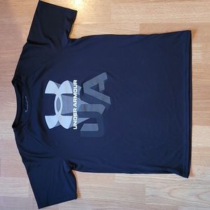 Under Armour Heatgear youth large black tshirt